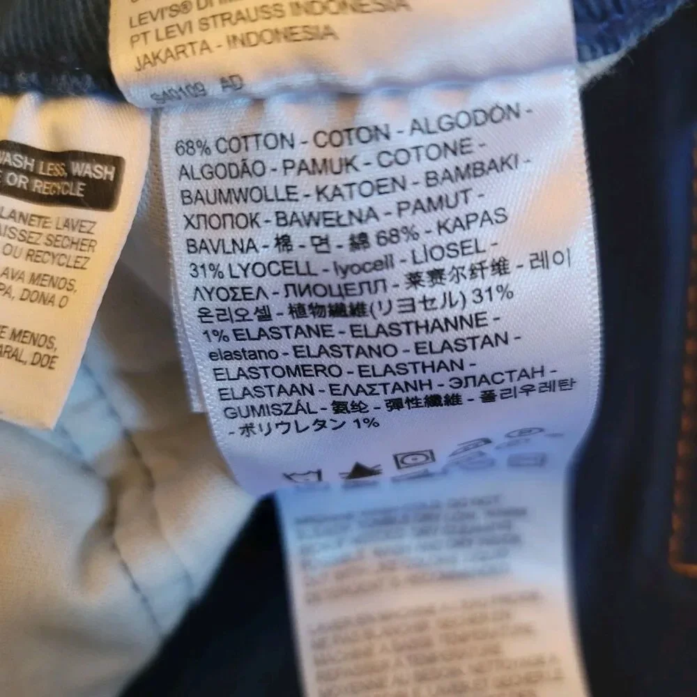 Levi's 514 Straight Jeans Blue Regular Fit Denim Pockets Men's Classic Style